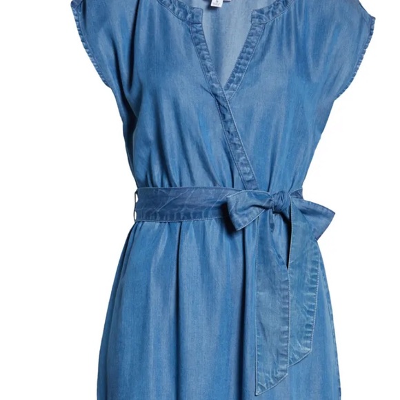 NWT BB Dakota Into the Indigo chambray wrap dress - Picture 5 of 13